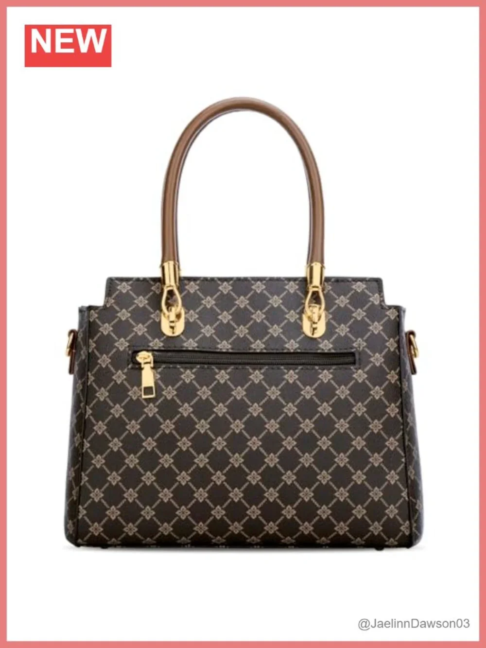 Satchel Handbag Faux Leather Shoulder Bag with Detachable Strap